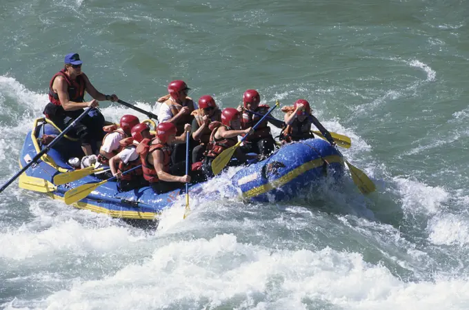 River rafting, Bulkley river, Smithers, British Columbia, Canada
