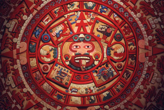 Mexico City, aztec calendar