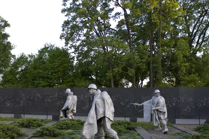 Korean War veterans memorial, Washington, DC, United States