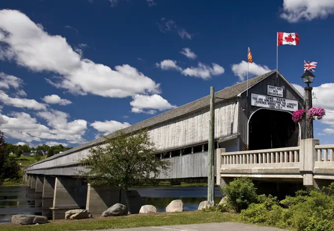 World´s longest covered bridge at Hartland, New Brunswick, Canada