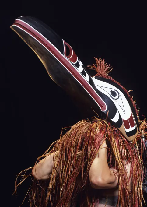 Kwakwaka´wakw, aka Kwakiutl, spirit bird mask by Randy Bell, British Columbia, Canada.