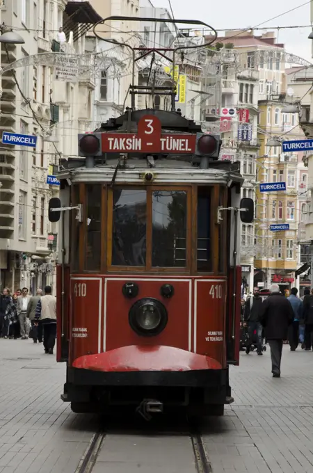 Taksim tram, Istanbul, Turkey