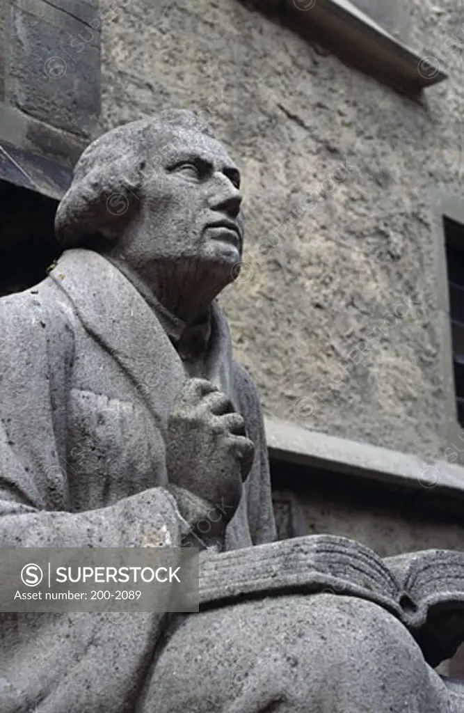 Statue of Martin Luther  Stuttgart Baden-Wurttemberg Germany