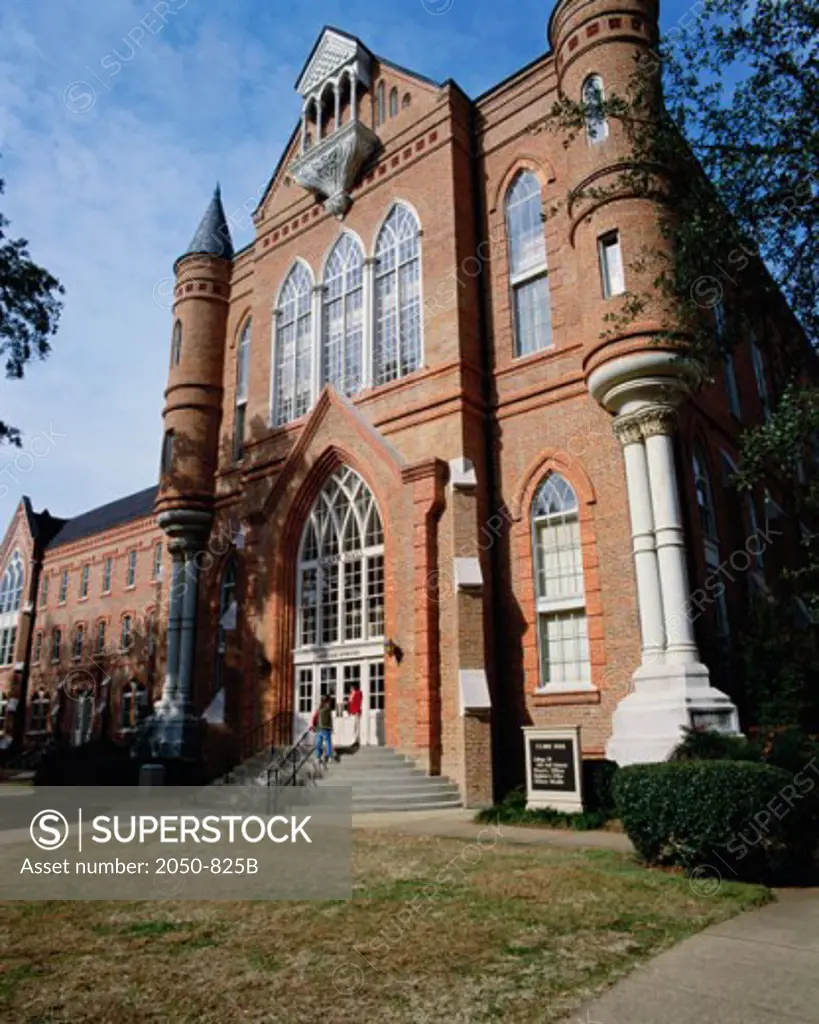 Low angle view of Clark Hall, University of Alabama, Tuscaloosa, Alabama, USA