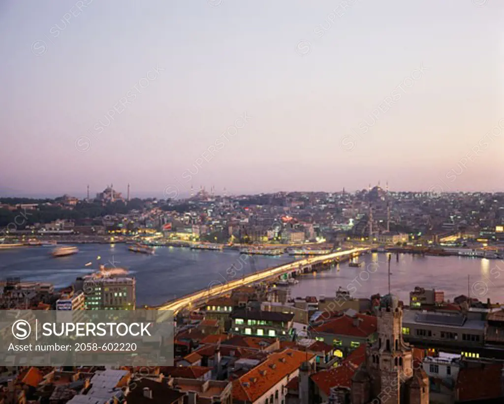 Galata Bridge Golden Horn Istanbul Turkey