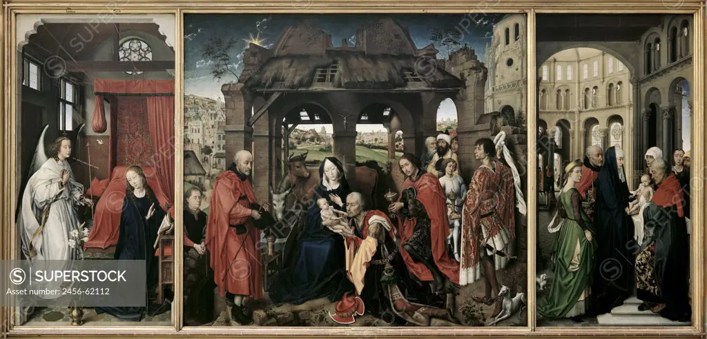 St. Columba Altarpiece ca. 1455 Rogier van der Weyden (ca. 1399-1464 Netherlandish) Oil on panel Alte Pinakothek, Munich, Germany