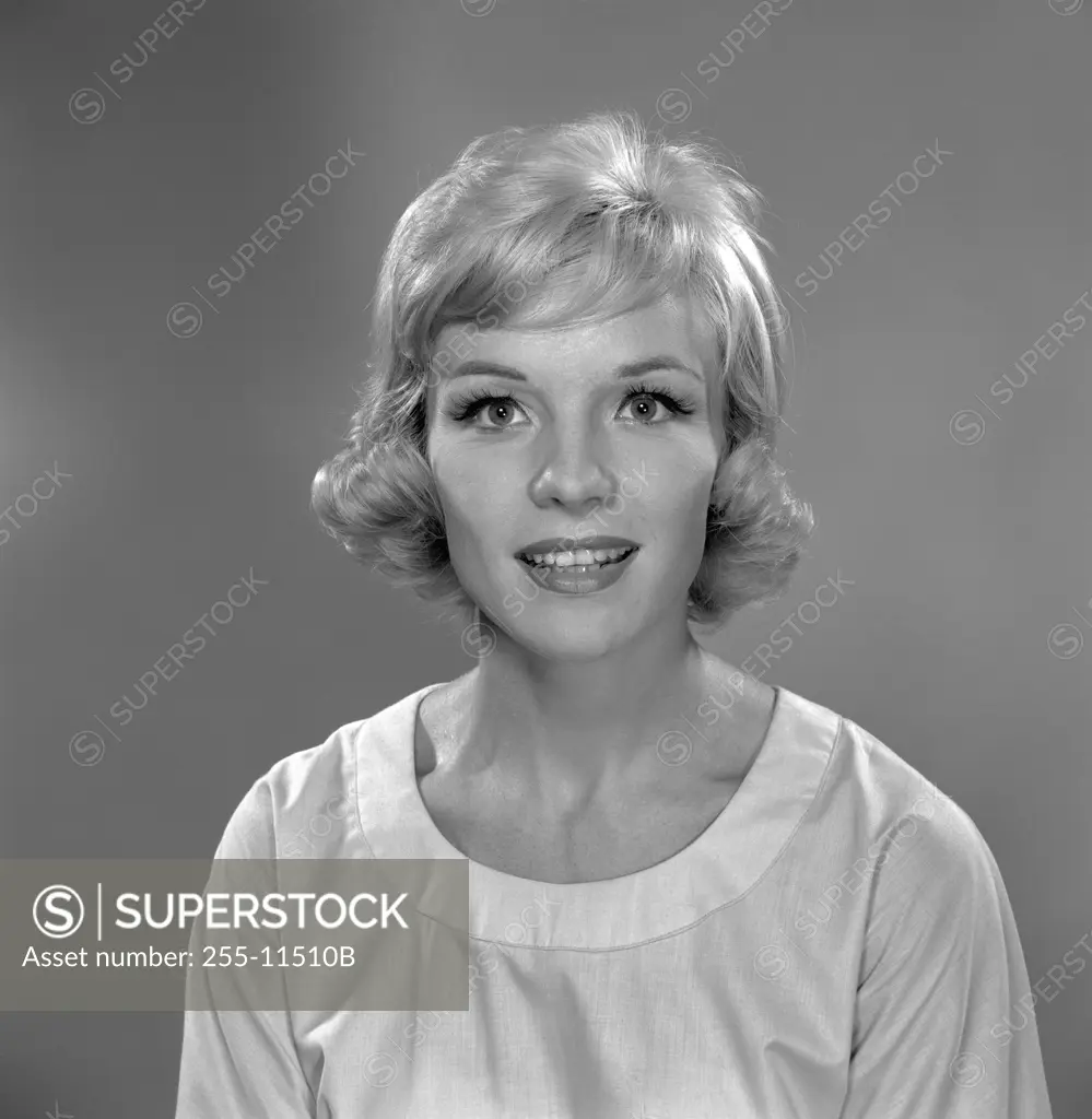 Portrait of young woman smiling