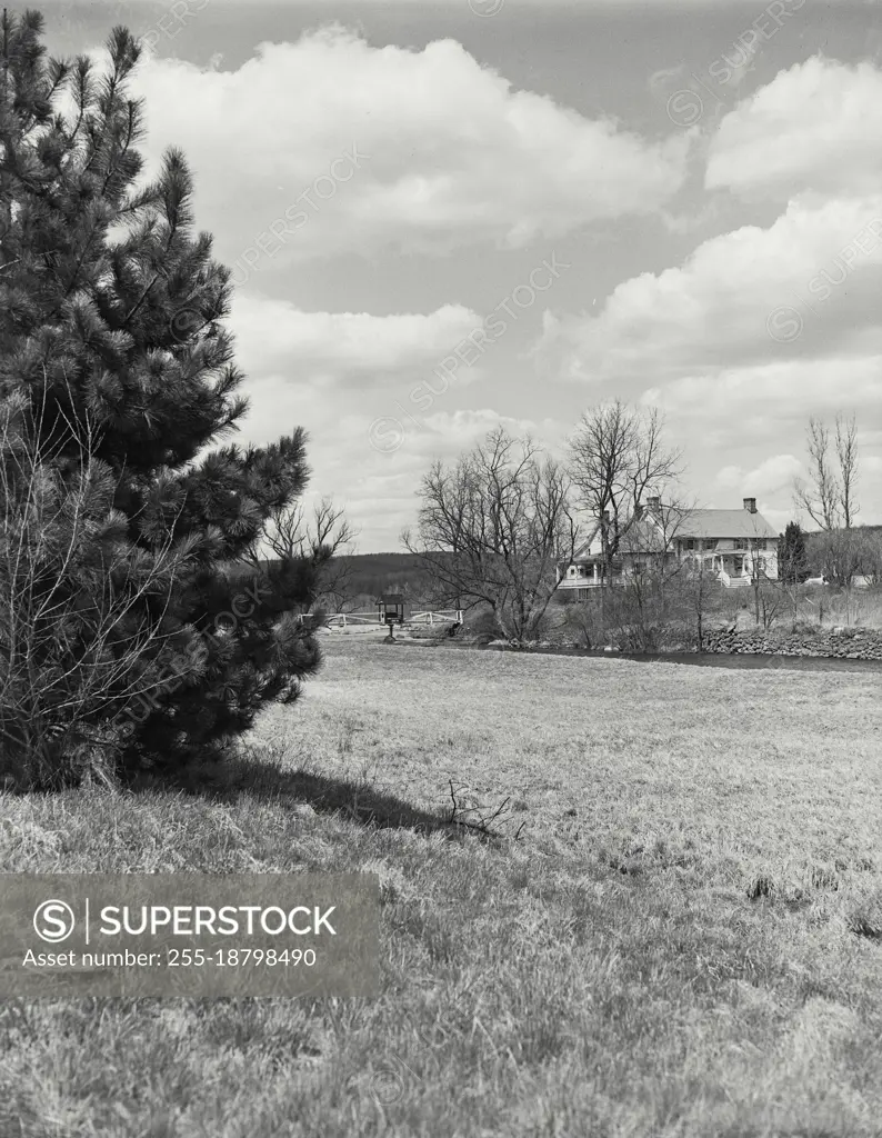 Vintage photograph. House near Newfoundland, New Jersey