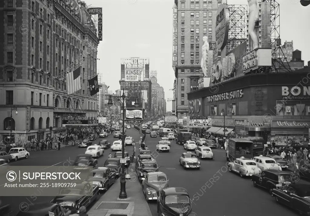 Vintage photograph. times square