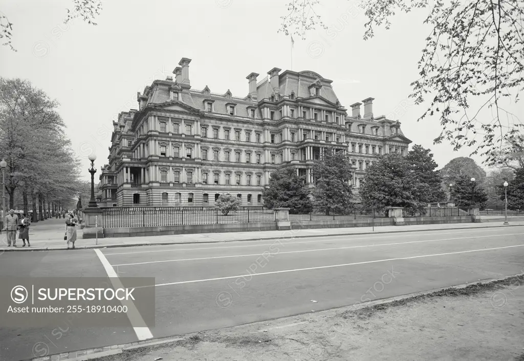 Vintage photograph. The old State Department Building