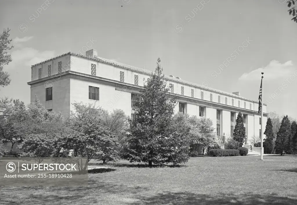 Vintage photograph. The National Academy of Sciences on Constitution Avenue