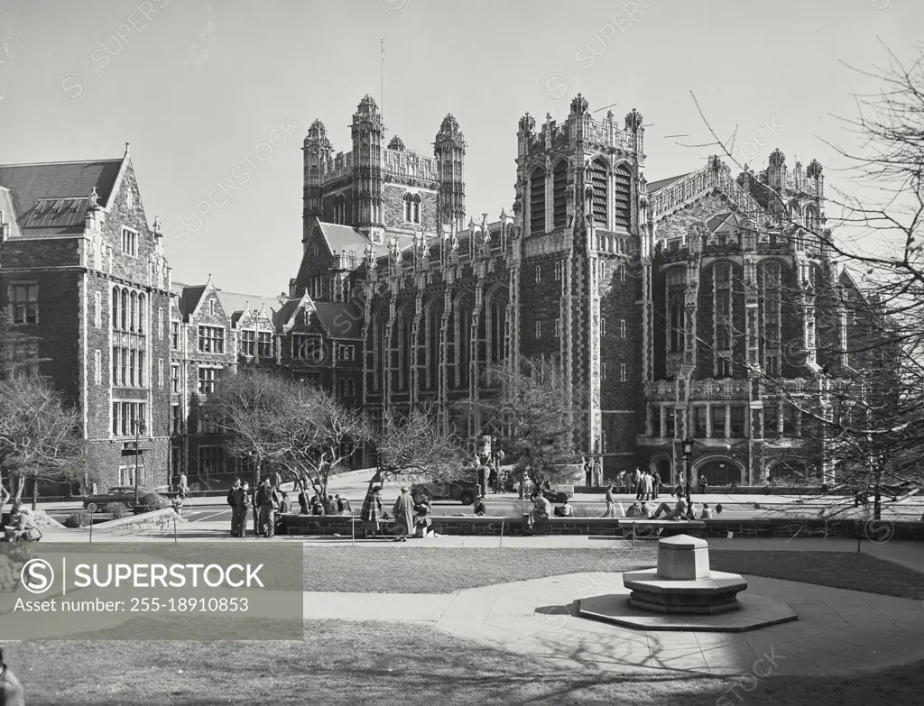 Vintage photograph. Campus and Buildings of the College of the City of New York