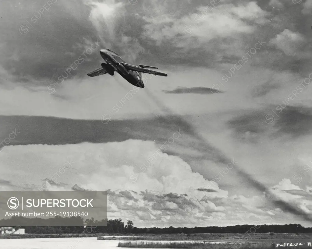 Vintage photograph. Photo of the US Air Force's experimental Martin XB-51 ground support bomber. Powered by 3 GE J-47 jet engine