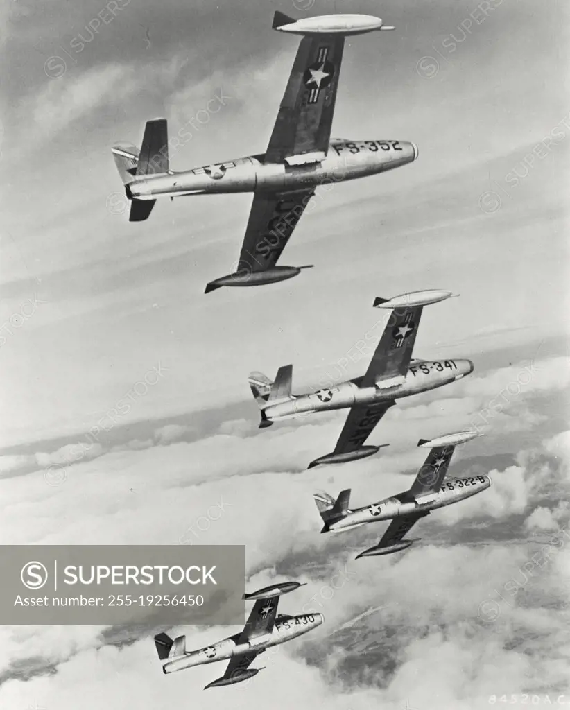 F-84 Thunderjets in formation