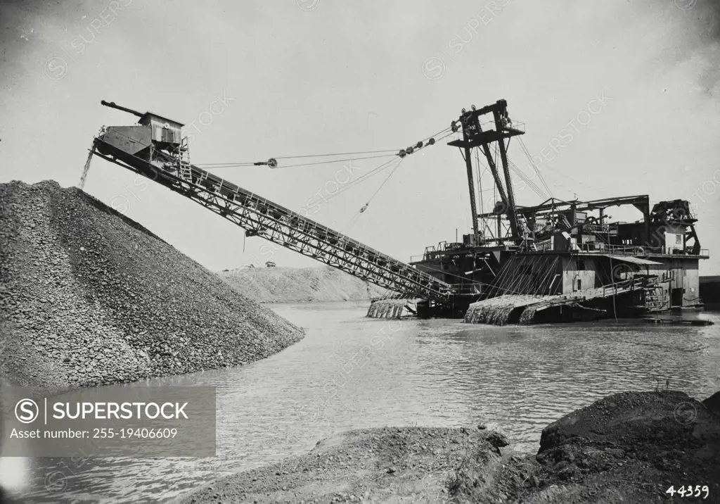 Natomas #8 gold dredge. Natomas Company, Natomas, California