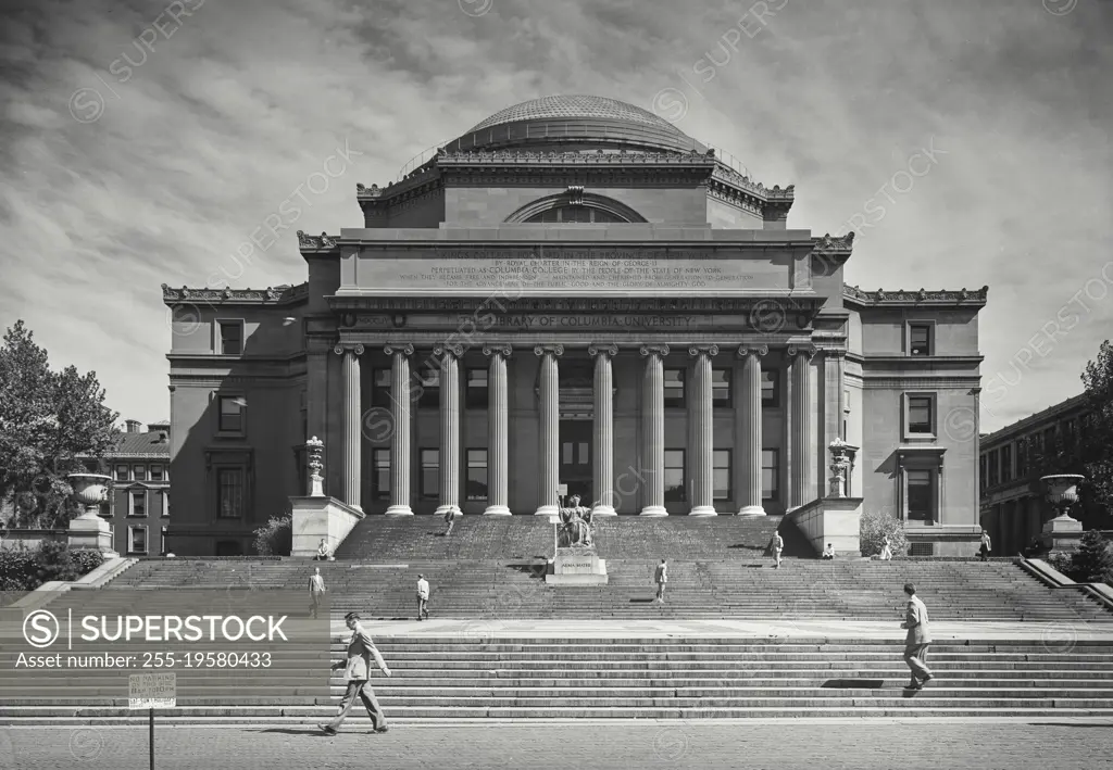 Vintage photograph. The Library of Columbia University