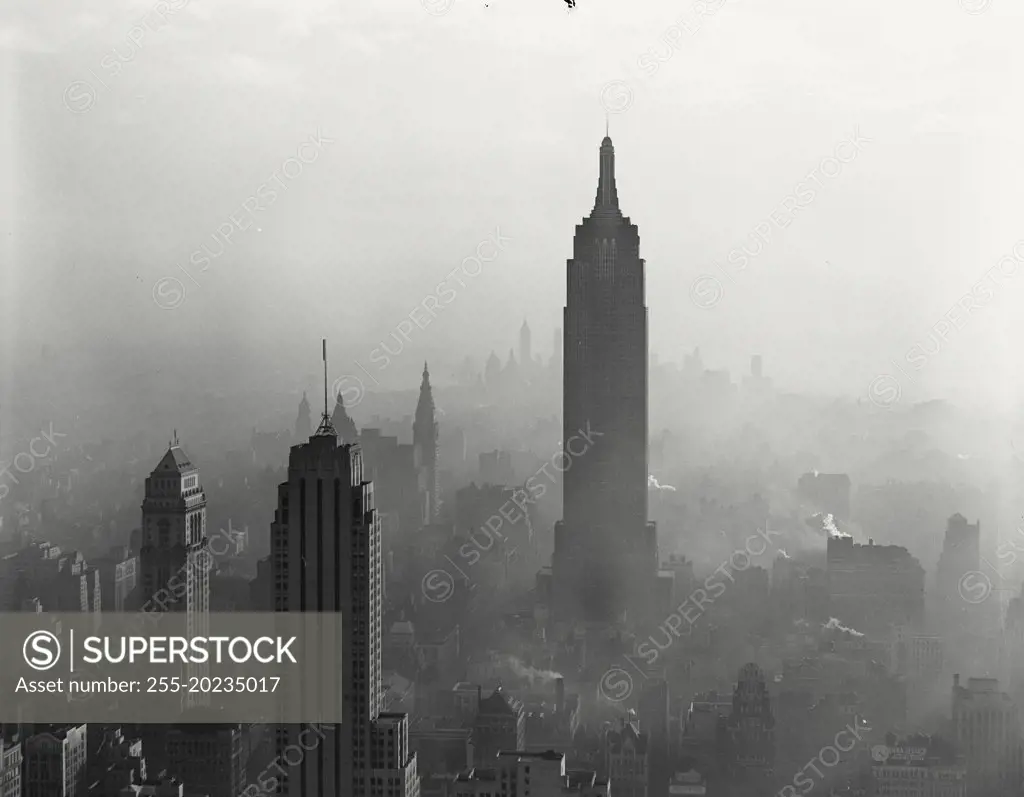 Empire State Building viewed from across town at the Radio City Tower