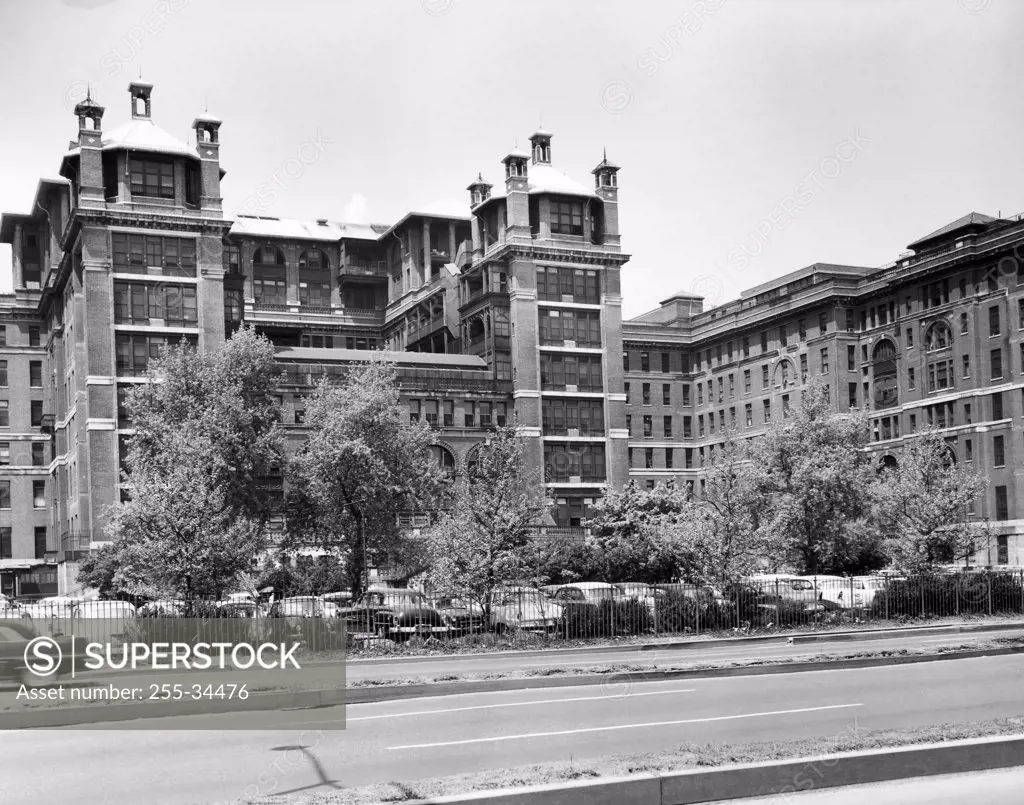 Facade of a hospital, Bellevue Hospital Center, New York City, New York, USA