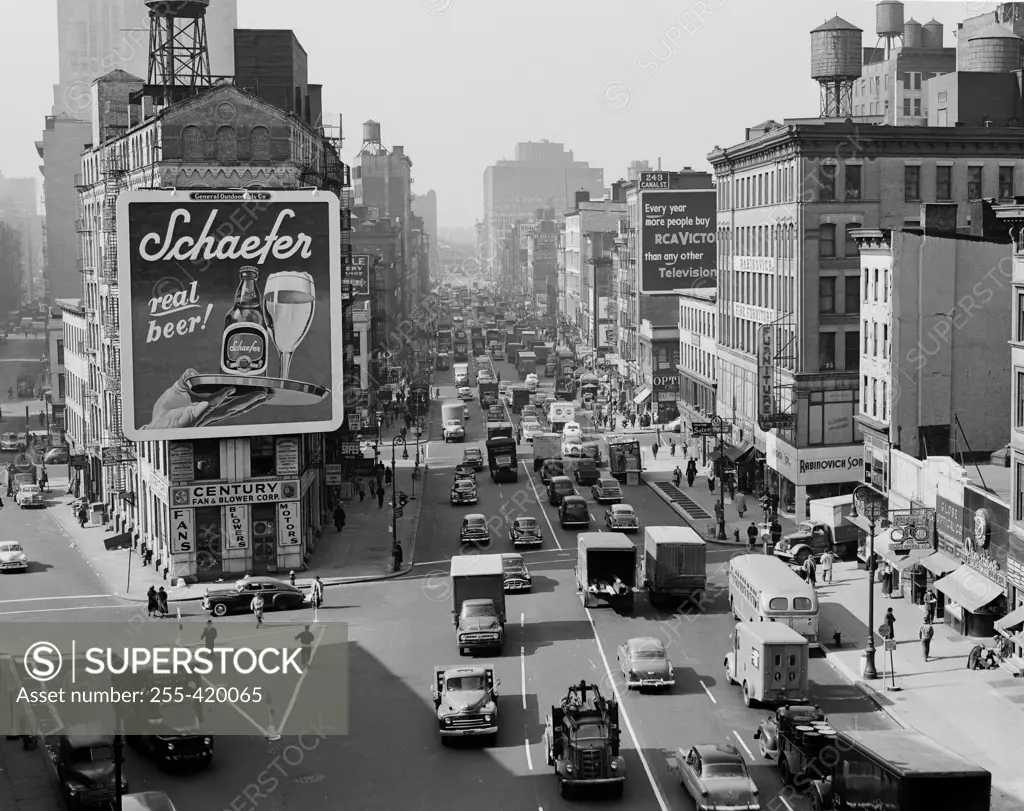 USA, New York State, New York City, traffic on Canal Street