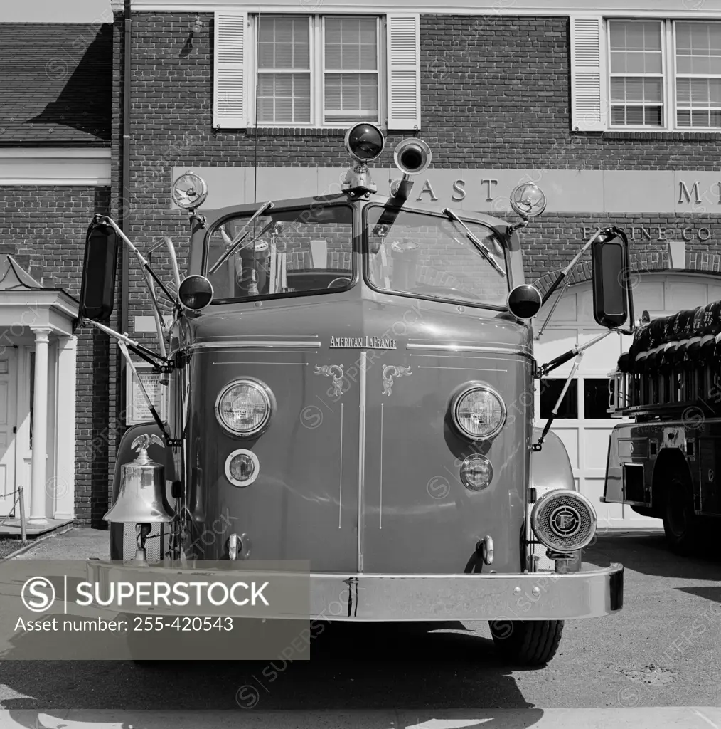 USA, New York, East Meadow, Fire engine