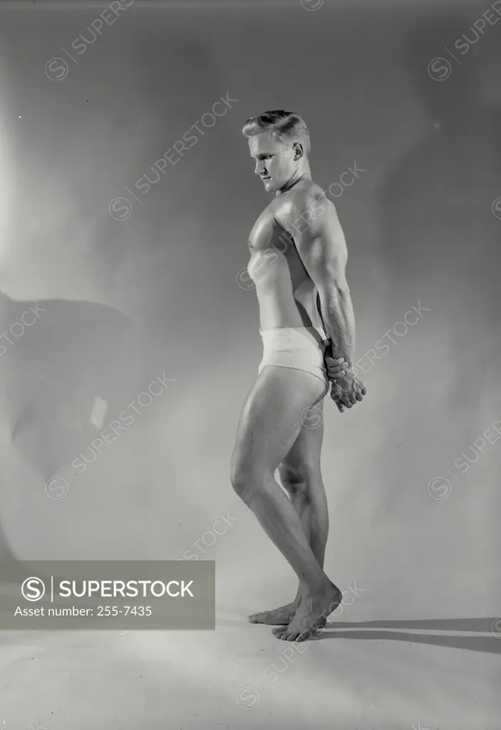 Body Builder Posing On White Background Stock Photo - Download Image Now - Body  Building, Men, Cut Out - iStock