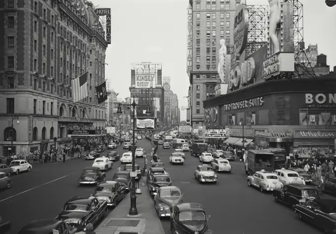 Vintage photograph. times square