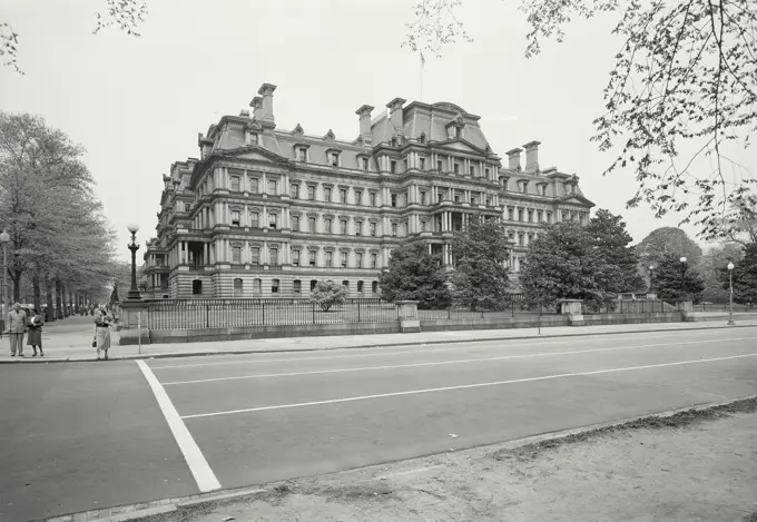 Vintage photograph. The old State Department Building