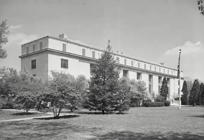 Vintage photograph. The National Academy of Sciences on Constitution Avenue