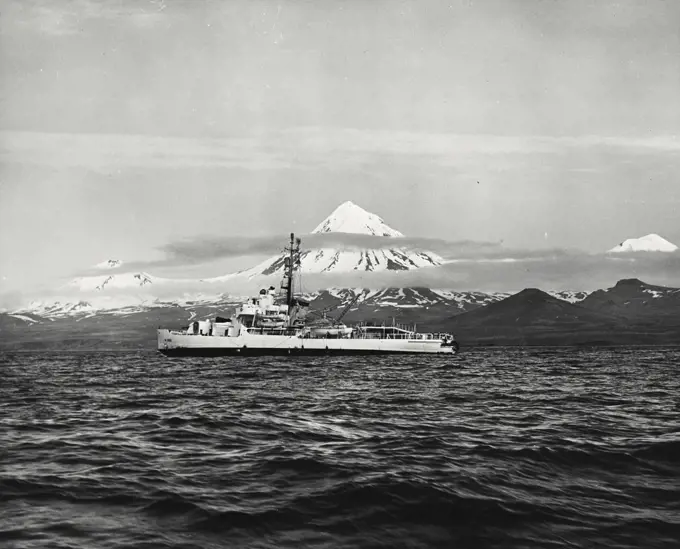 Vintage photograph. US Coast Guard icebreaker Northwind