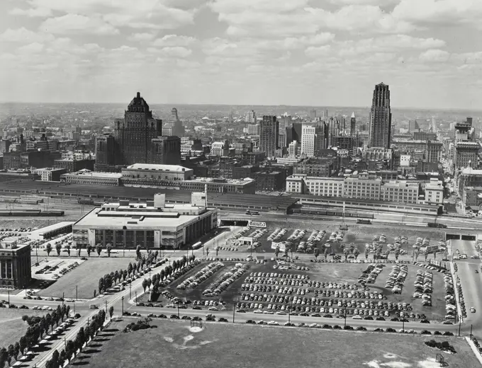 Air view of downtown Toronto