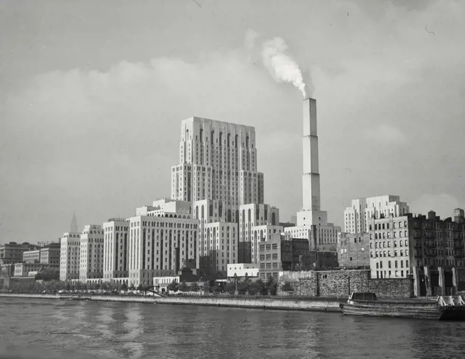 Vintage photograph. New York Hospital - Cornell Medical Center