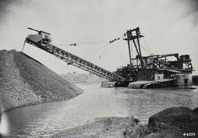 Natomas #8 gold dredge. Natomas Company, Natomas, California