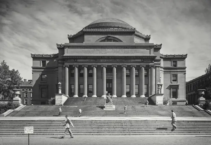 Vintage photograph. The Library of Columbia University