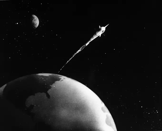 Satellite orbiting the Earth, Telstar, AT&T, C.1962