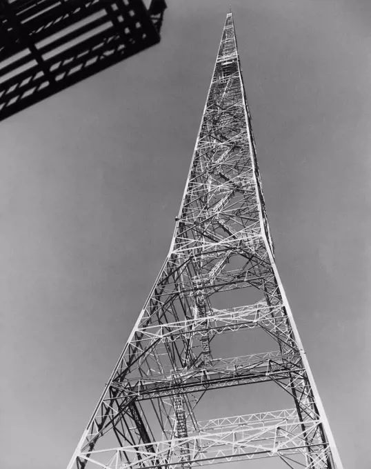 Low angle view of a television tower