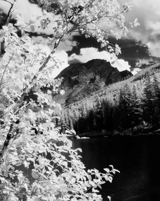 USA, Wyoming, Grand Teton National Park, mountain peak