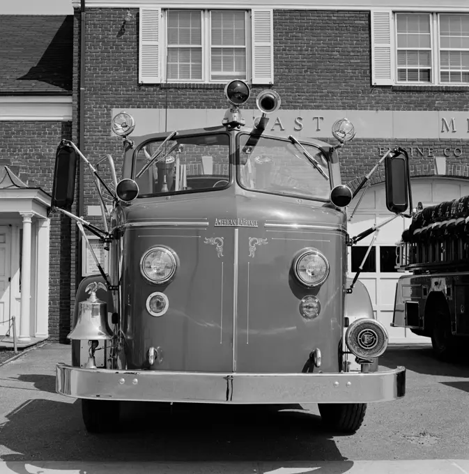 USA, New York, East Meadow, Fire engine