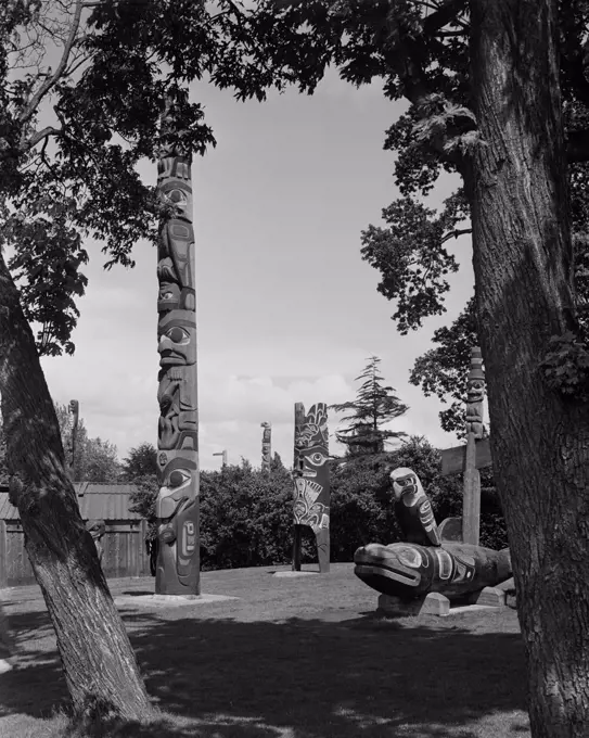 Canada, British Columbia, Victoria, Totem Pole park