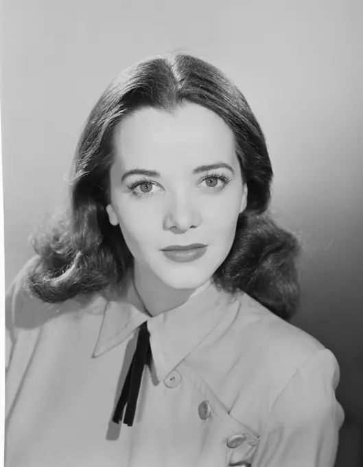 Studio portrait of young woman