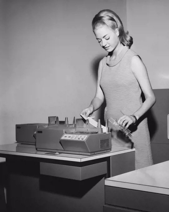 Businesswoman working in an office