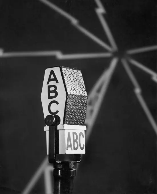 Close-up of a microphone