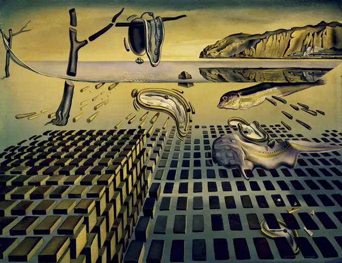 Disintegration of persistence of memory by Salvador Dali, 1904-1989, USA, Florida, St. Petersburg, Salvador Dali Museum