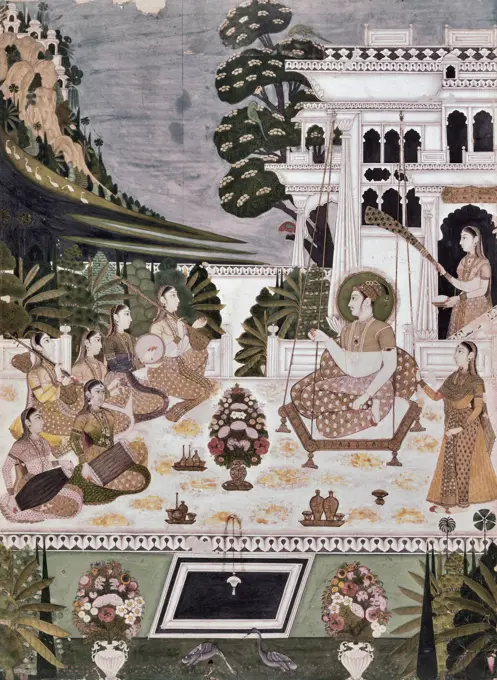 Hindola Raga 16-17th Century Indian Art