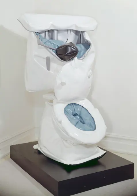 Toilet by Claes Oldenburg, sculpture, born 1929