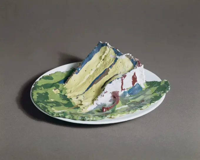 Cake by Claes Oldenburg, sculpture, born 1929