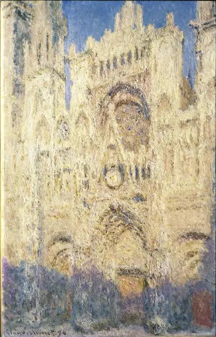 Rouen Cathedral in the Afternoon  1894 Claude Monet (1840-1926/French)  Oil on canvas Pushkin Museum of Fine Arts, Moscow 