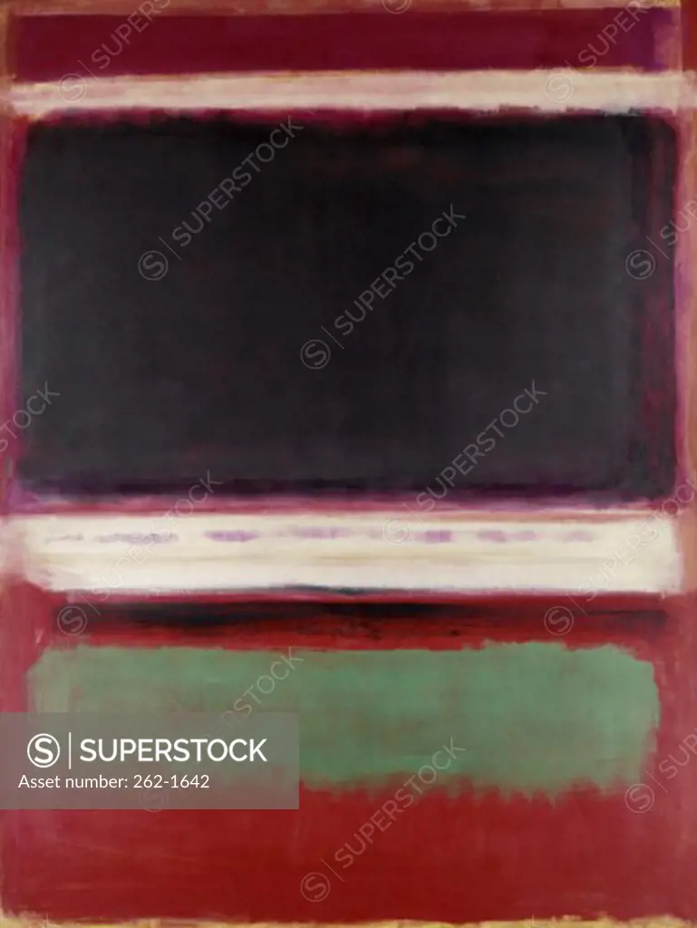 Magenta, Black, Green on Orange by Mark Rothko, oil on canvas, 1969, 1903-1970