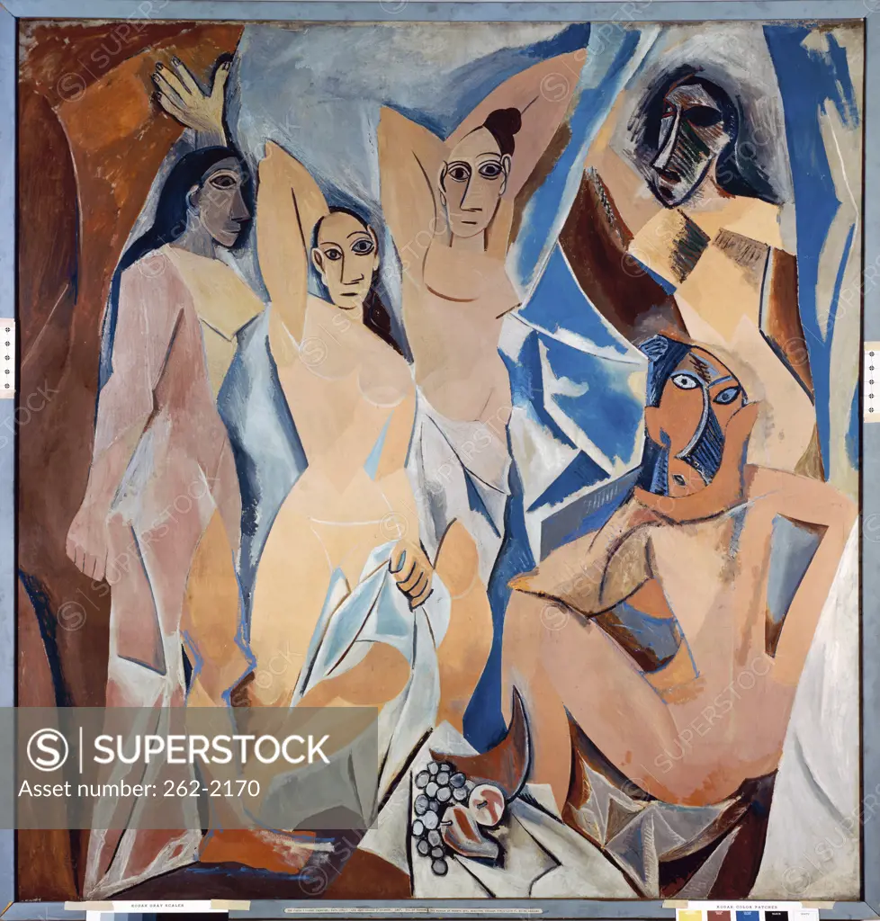 Les Demoiselles d'Avignon by Pablo Picasso, oil on canvas, 1907, 1881-1973, USA, New York, Museum of Modern Art