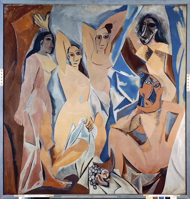 Les Demoiselles d'Avignon by Pablo Picasso, oil on canvas, 1907, 1881-1973, USA, New York, Museum of Modern Art