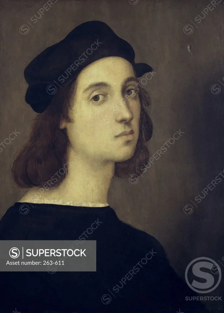 Self Portrait 1506 Raphael (1483-1520/Italian) Oil on wood panel Galleria degli Uffizi, Florence, Italy 